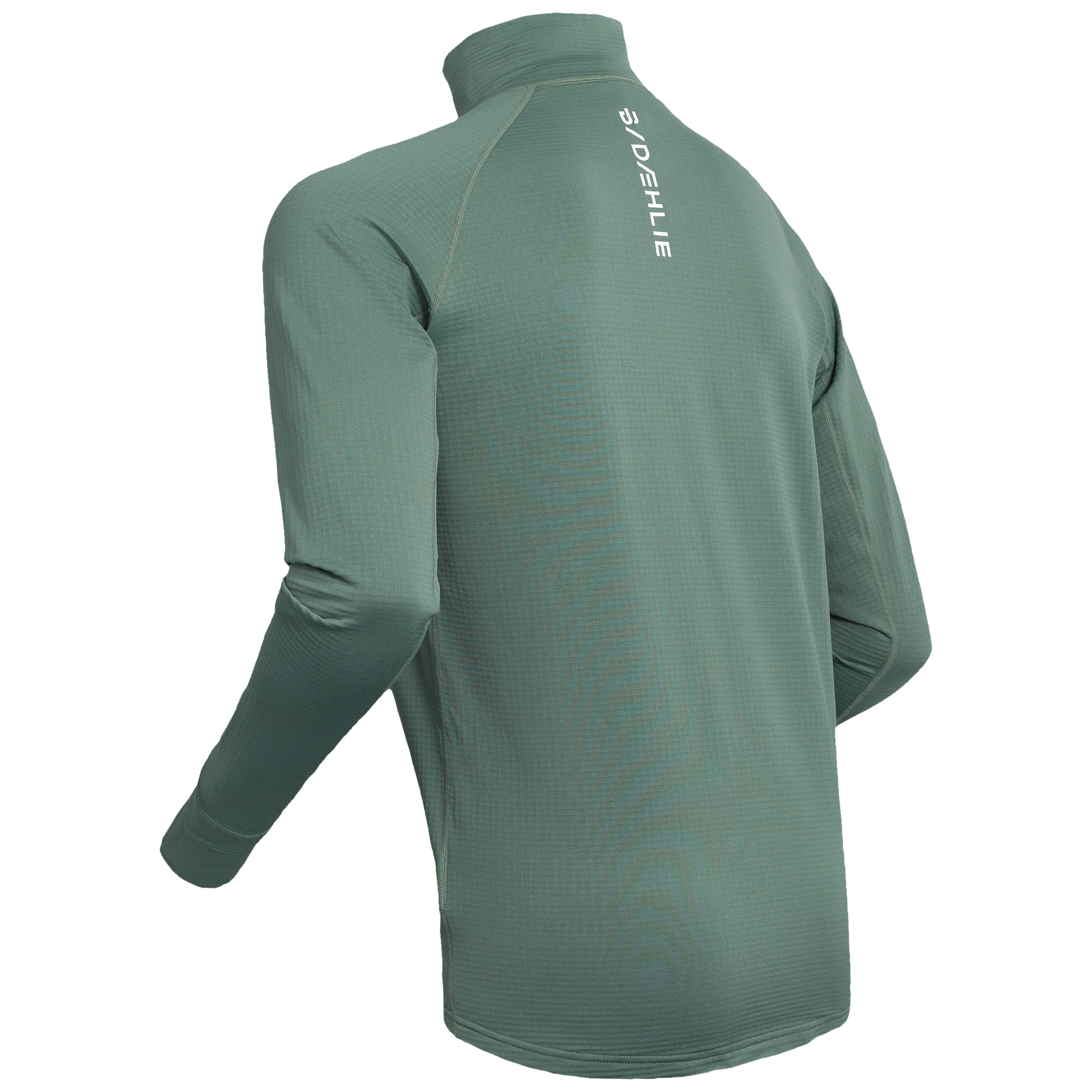 Full Zip Davos for men - Forest green